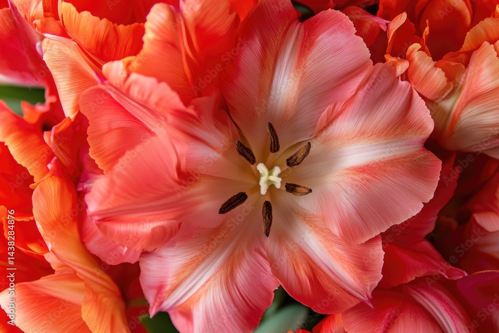 Close-up of vibrant tulips Close-up of vibrant tulips