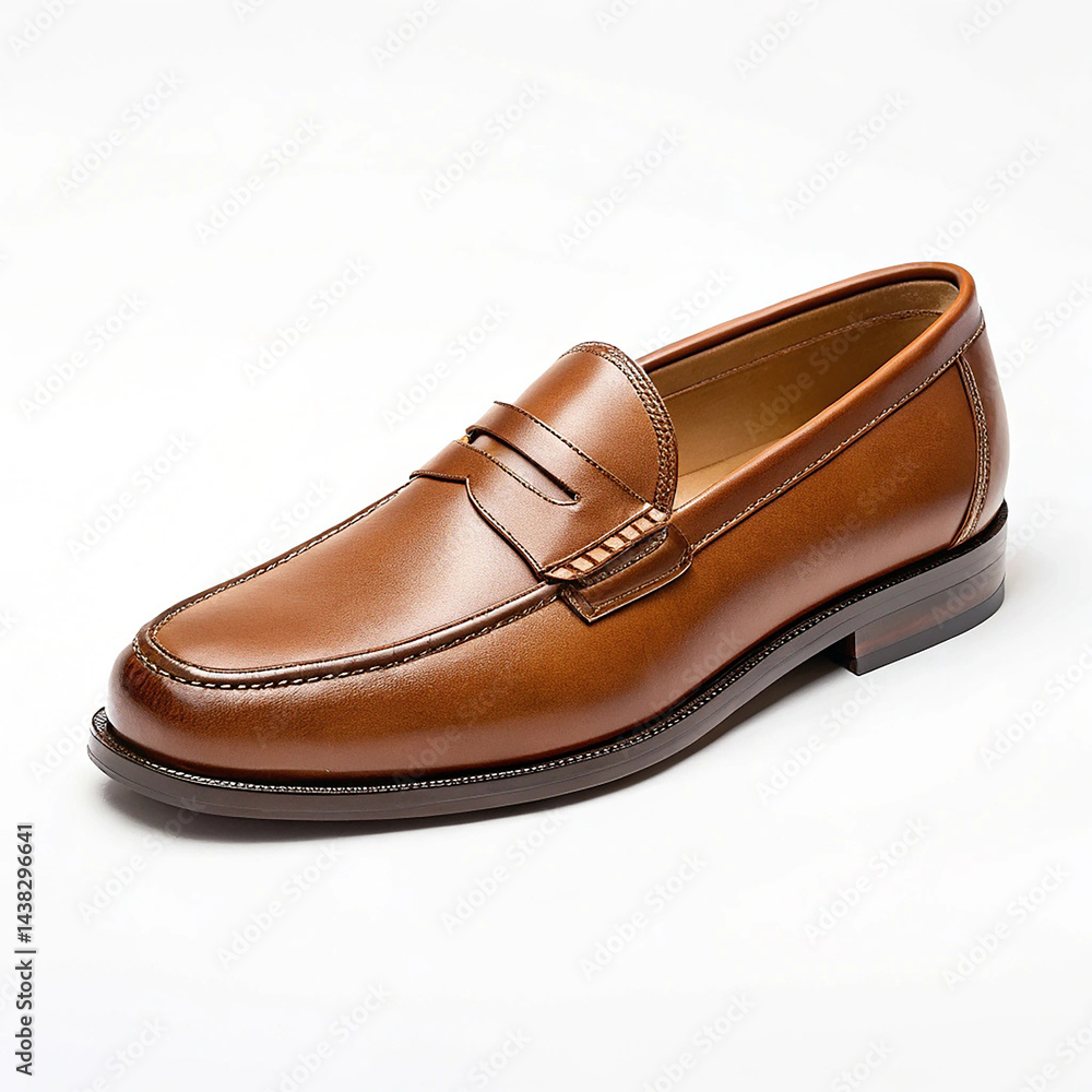 Leather loafer on white background Leather loafer on white background