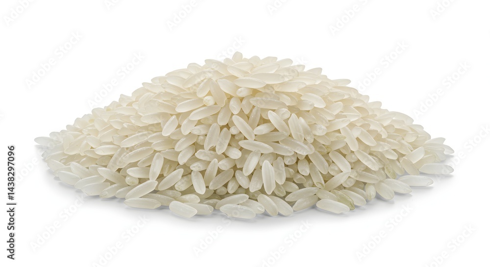 White Rice Isolated on White Background
White Rice Isolated on White Background