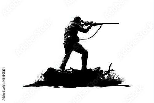 Silhouette de tireur