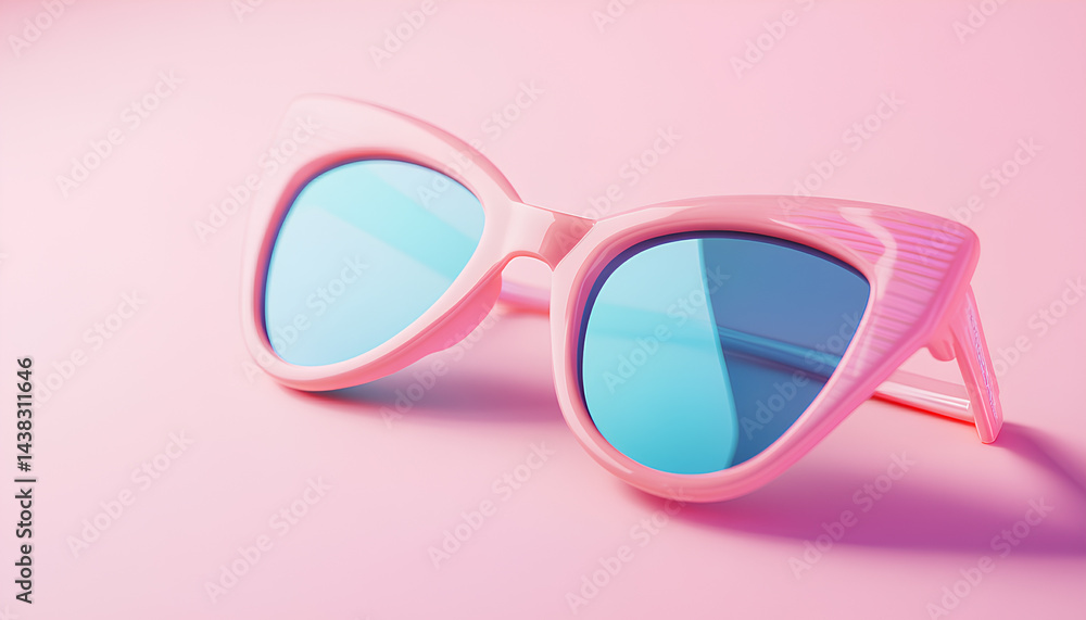 The transparent pink frames of these gradient-tinted sunglasses bring to mind the carefree feelings of summer The transparent pink frames of these gradient-tinted sunglasses bring to mind the carefree feelings of summer