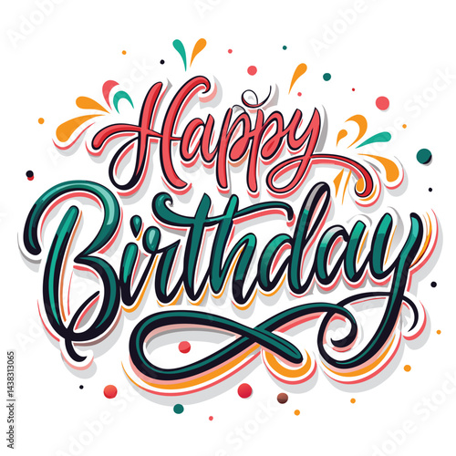Vibrant Happy Birthday Greeting