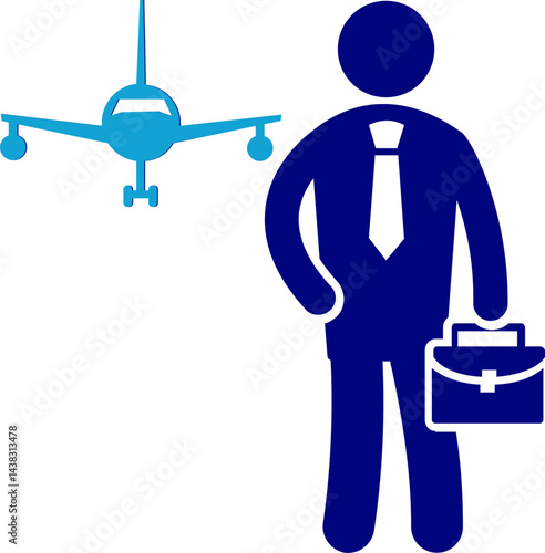 Travel icon. Travelling. Travel with airplane