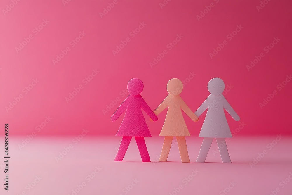 Pastel Paper People Diversity Illustration Pastel Paper People Diversity Illustration