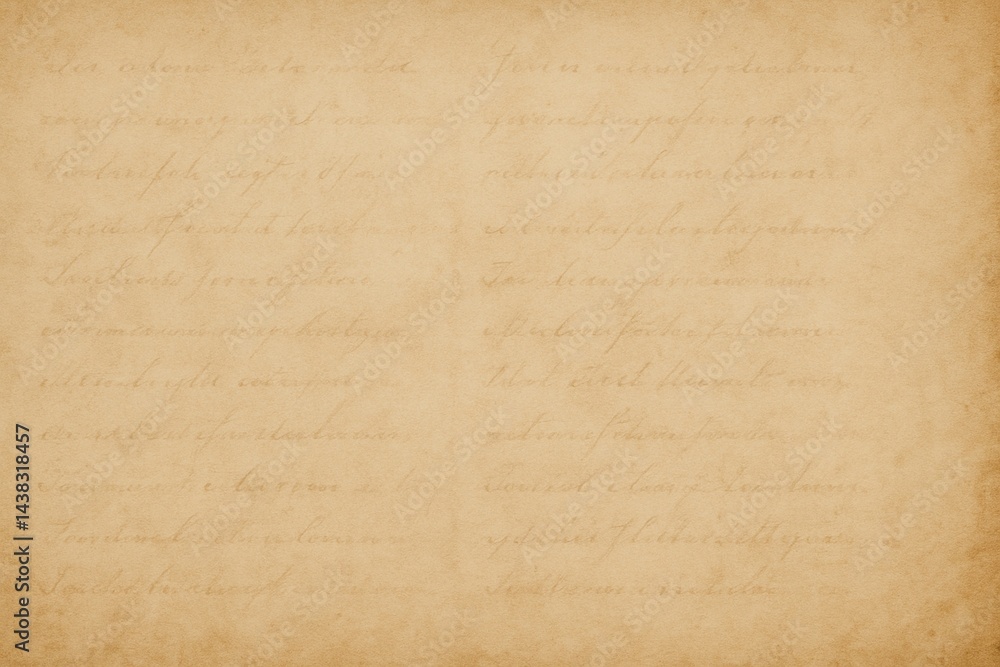 Fototapeta premium Soft Vintage Handwritten Parchment Texture Background