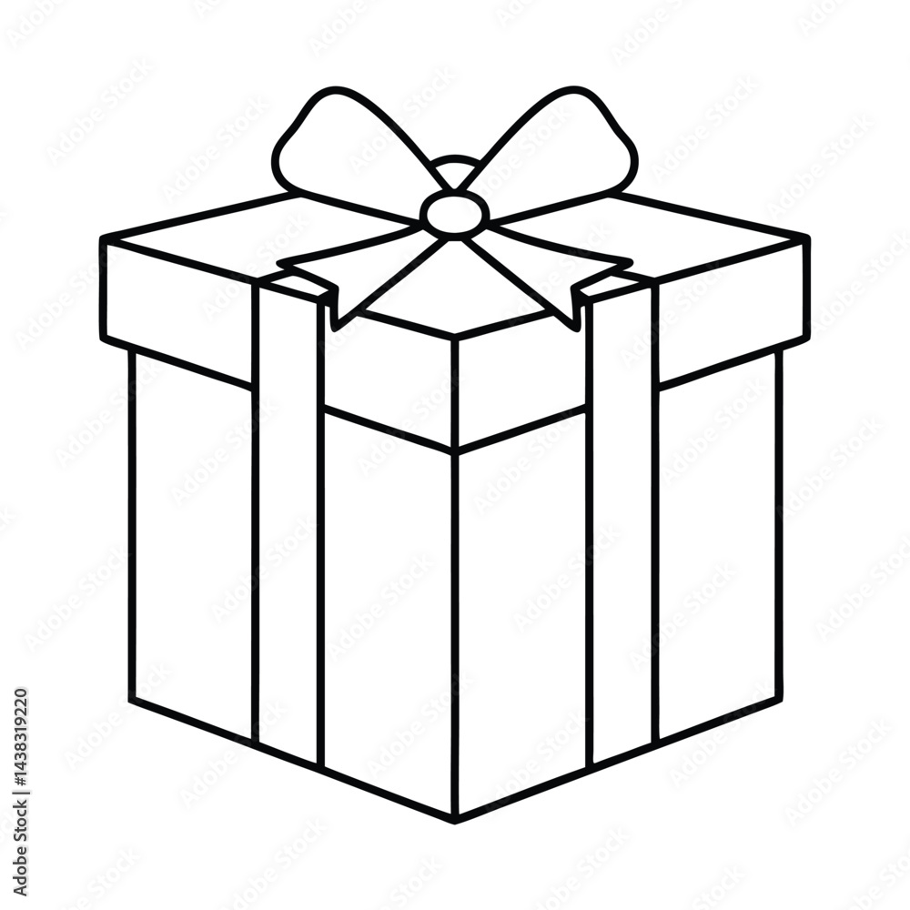 Obraz premium gift box with ribbon