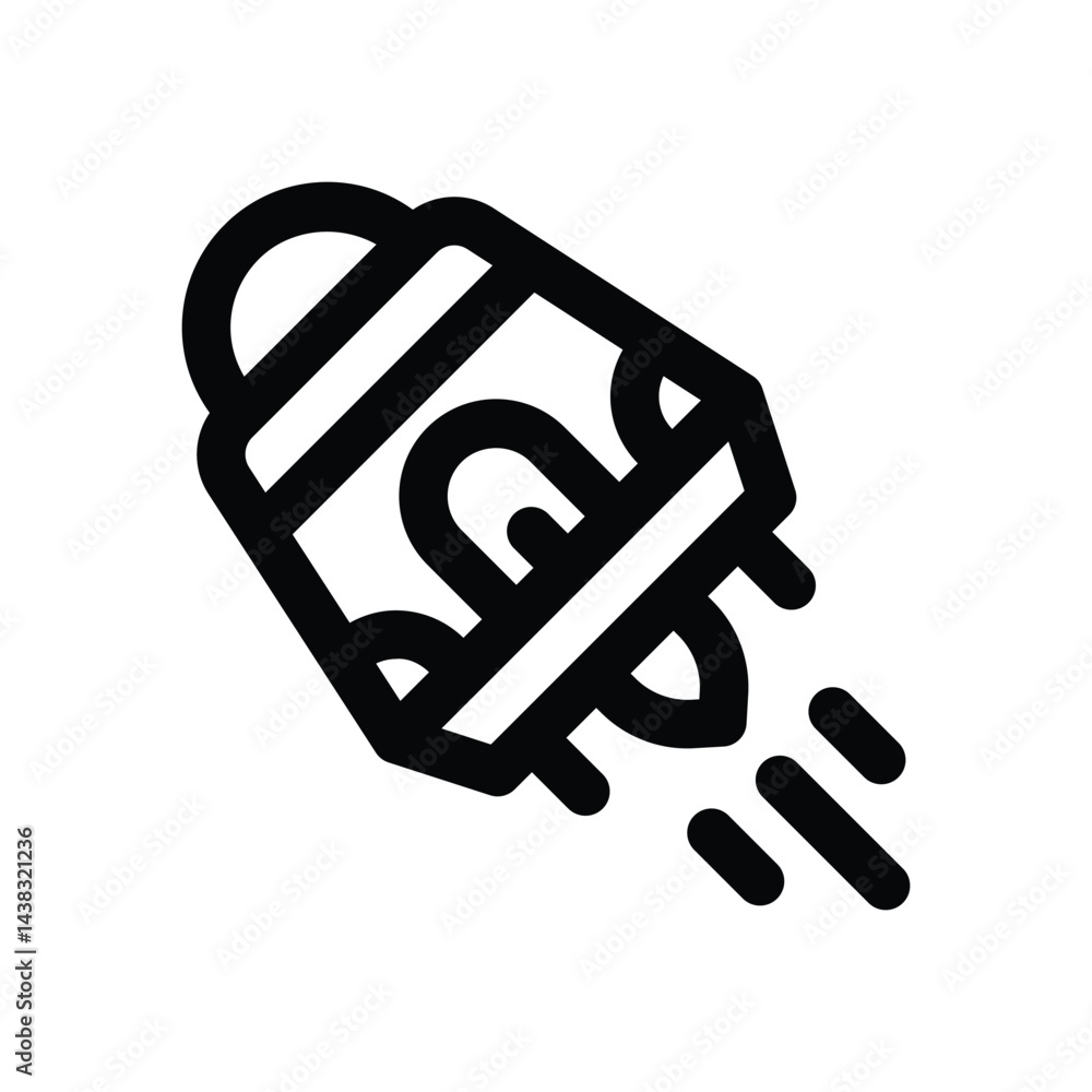 space capsule line icon. Clean and minimalist vector icon for websites, mobile apps, presentations, and logos. Fully scalable and customizable for any project. space capsule line icon. Clean and minimalist vector icon for websites, mobile apps, presentations, and logos. Fully scalable and customizable for any project.