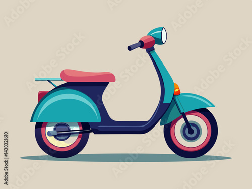 electric scooter vector 