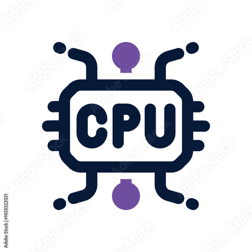 cpu duotone icon. Sleek and modern vector icon for websites, mobile apps, marketing materials, and corporate design. Fully scalable and ready to use.