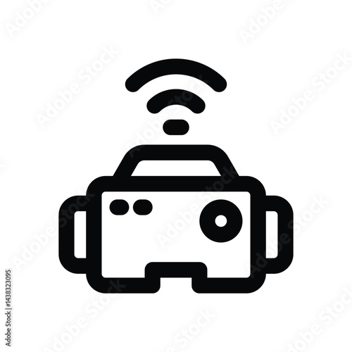 vr glas line icon. Clean and minimalist vector icon for websites, mobile apps, presentations, and logos. Fully scalable and customizable for any project.