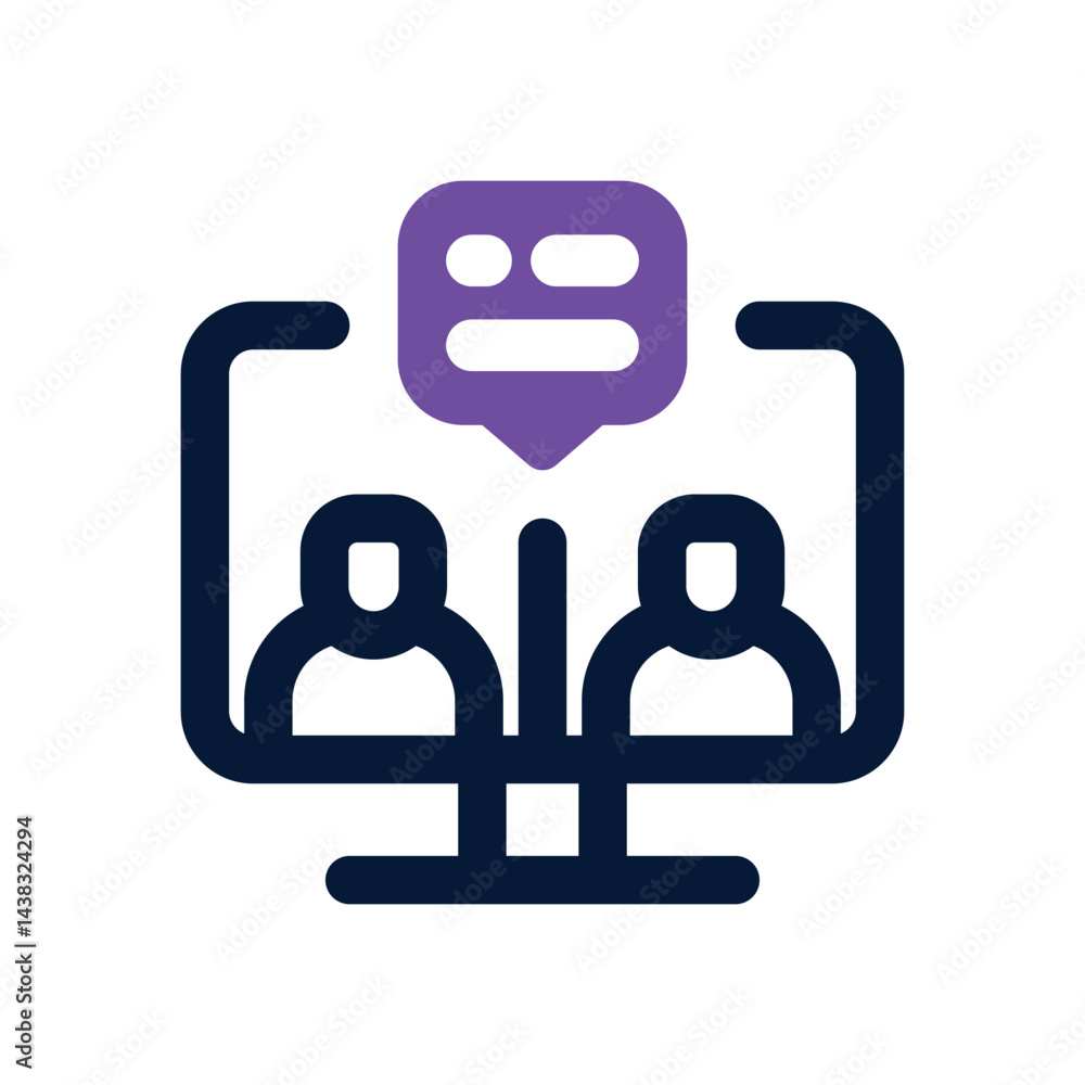 telepresence duotone icon. Sleek and modern vector icon for websites, mobile apps, marketing materials, and corporate design. Fully scalable and ready to use. telepresence duotone icon. Sleek and modern vector icon for websites, mobile apps, marketing materials, and corporate design. Fully scalable and ready to use.