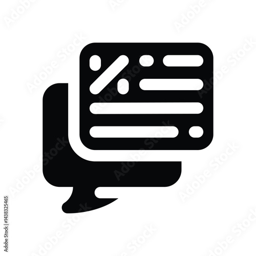 bargain glyph icon. Strong and solid vector icon for websites, mobile interfaces, presentations, and visual branding. High quality and easy to edit.