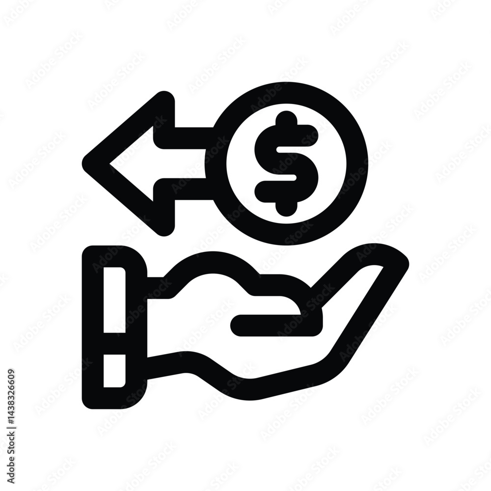 cashback line icon. Clean and minimalist vector icon for websites, mobile apps, presentations, and logos. Fully scalable and customizable for any project. cashback line icon. Clean and minimalist vector icon for websites, mobile apps, presentations, and logos. Fully scalable and customizable for any project.
