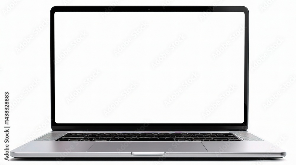 Blank Laptop Mockup for Design Presentation and Technology Illustration Blank Laptop Mockup for Design Presentation and Technology Illustration