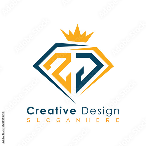 Luxury Initial Letter Monogram in Pentagon Diamond Shape with Royal Crown for Premium Branding & High-End Logo Design Free Download Luxury Initial Letter Monogram in Pentagon Diamond Shape with Royal Crown for Premium Branding & High-End Logo Design - GFXLoad