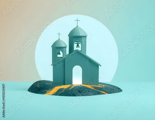 Minimalist Church Illustration