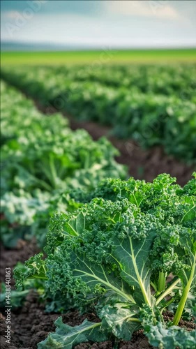 Wallpaper Mural Vegetable crops growing in rows, green and healthy. Torontodigital.ca