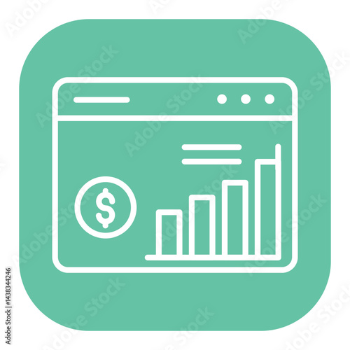 Stock Market Webpage Icon