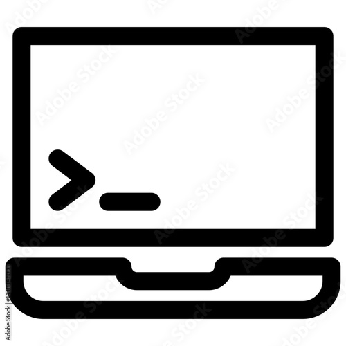 vector illustration of a laptop