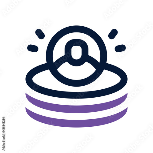 profile database duotone icon. Sleek and modern vector icon for websites, mobile apps, marketing materials, and corporate design. Fully scalable and ready to use.