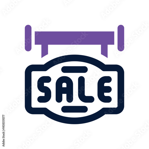 sale duotone icon. Sleek and modern vector icon for websites, mobile apps, marketing materials, and corporate design. Fully scalable and ready to use.