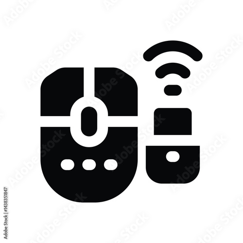 mouse glyph icon. Strong and solid vector icon for websites, mobile interfaces, presentations, and visual branding. High quality and easy to edit.