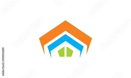 shape building architecture abstract company logo