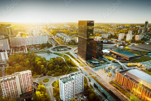 Obraz na płótnie Rynek Katowice w salonie