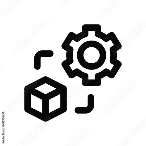 setting line icon. Clean and minimalist vector icon for websites, mobile apps, presentations, and logos. Fully scalable and customizable for any project.