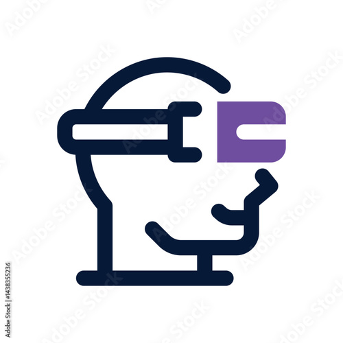 vr glasses duotone icon. Sleek and modern vector icon for websites, mobile apps, marketing materials, and corporate design. Fully scalable and ready to use.