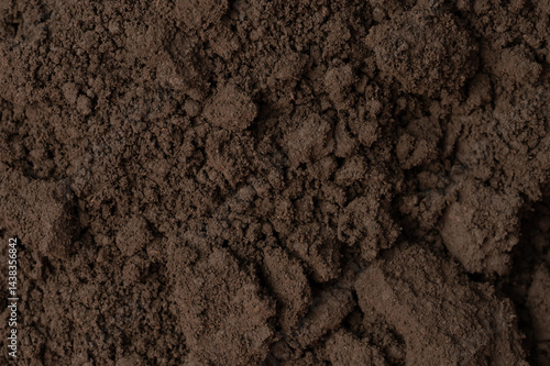 Obraz na płótnie Rough brown soil structure w salonie