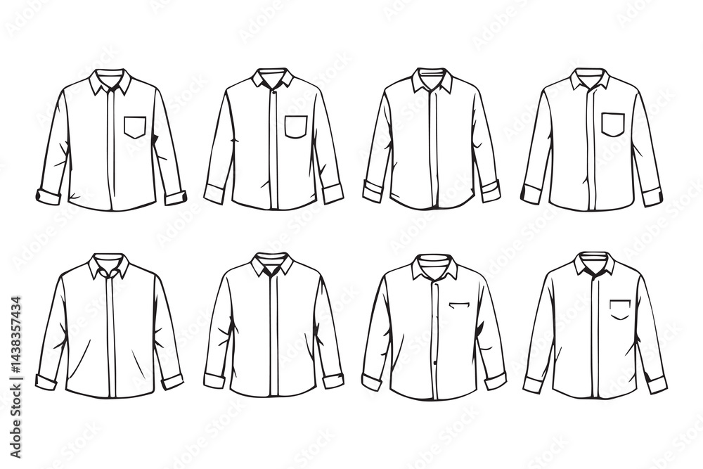 Shirt line art Shirt line art