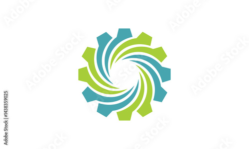 gear spin work vector logo