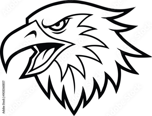 The fearsome and adventurous eagle head 