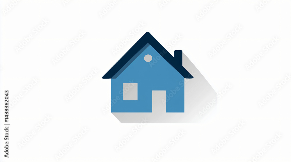 Simple house icon on a clean white background. Simple house icon on a clean white background.