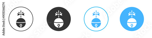 Jingle bell icon simple flat vector icon pack