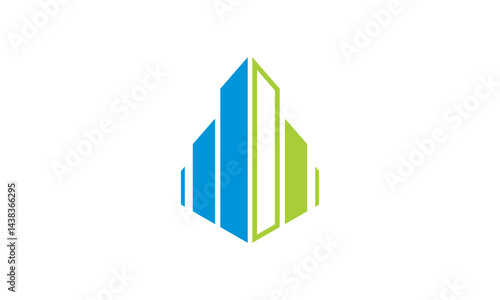 modern building construction vector logo