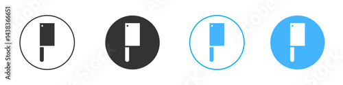 Chopper knife icon simple flat vector icon pack
