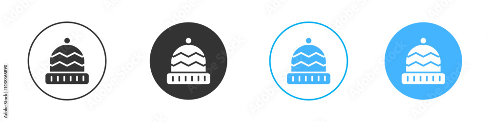 Beanie icon simple flat vector icon pack Beanie icon simple flat vector icon pack
