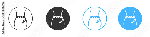 Weight loss icon simple flat vector icon pack
