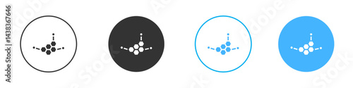 Hormones icon simple flat vector icon pack