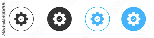 Execution icon simple flat vector icon pack