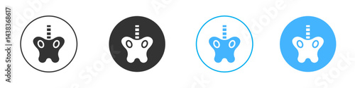 Thyroid icon simple flat vector icon pack
