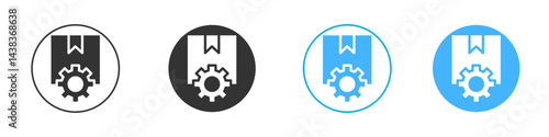 Product management icon simple flat vector icon pack