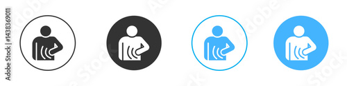 Stomachache icon simple flat vector icon pack