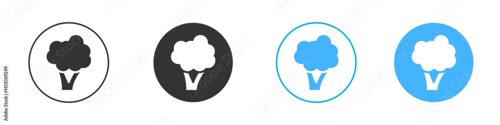 Broccoli icon simple flat vector icon pack Broccoli icon simple flat vector icon pack
