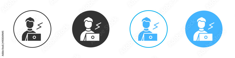 Burnout icon simple flat vector icon pack Burnout icon simple flat vector icon pack