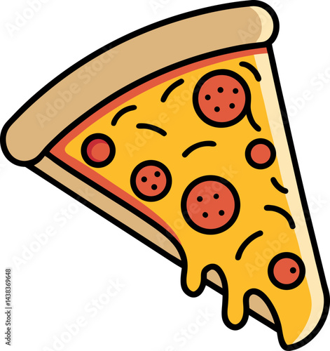 pizza with salami