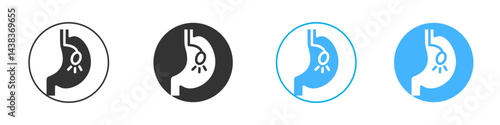Endoscopy icon simple flat vector icon pack