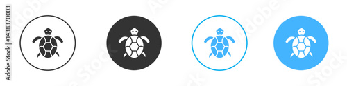 Turtle icon simple flat vector icon pack